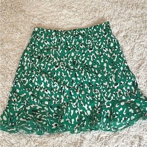 Revolve green skirt